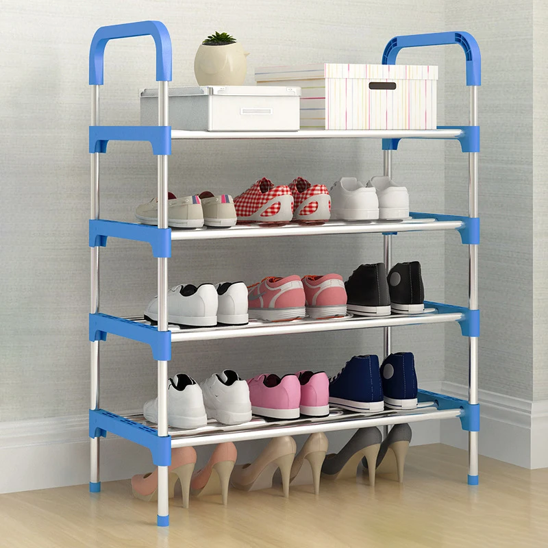 
AliGan Four floors simple household shoe rack assembly door shoe cabinet simple modern hall economic dormitory dustproof shelf 