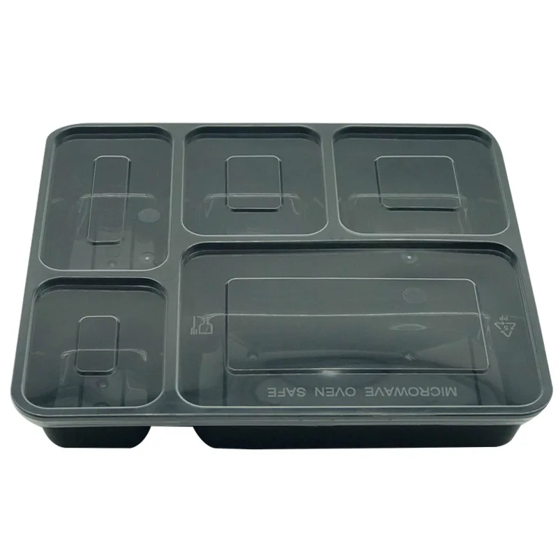Rectangular take out soup bowl takeaway transparent clear fast disposable plastic round food containers with lids microwavable