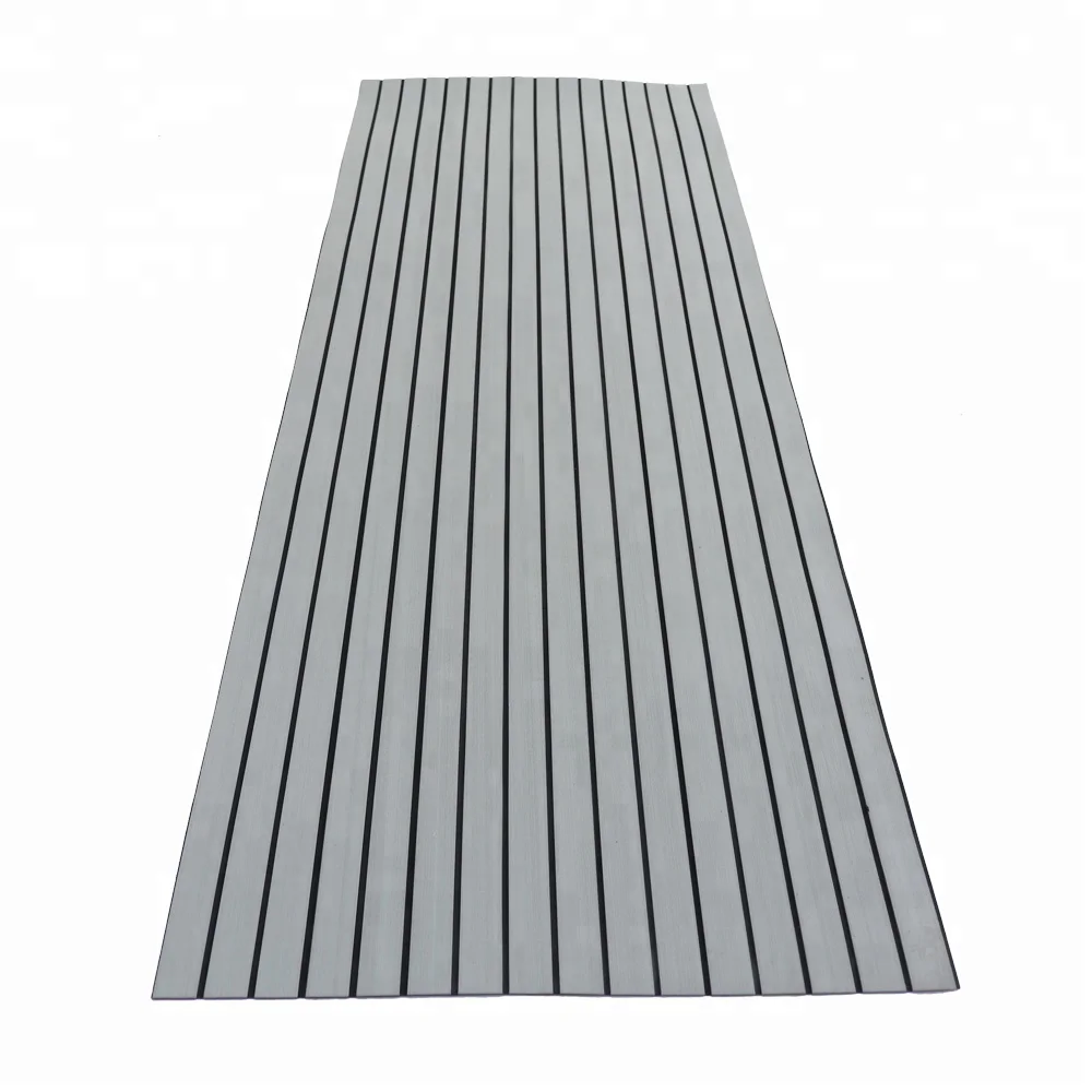 Melors светло-серый + черный цвет EVA пены морской лодка полы Faux Тиковый лист