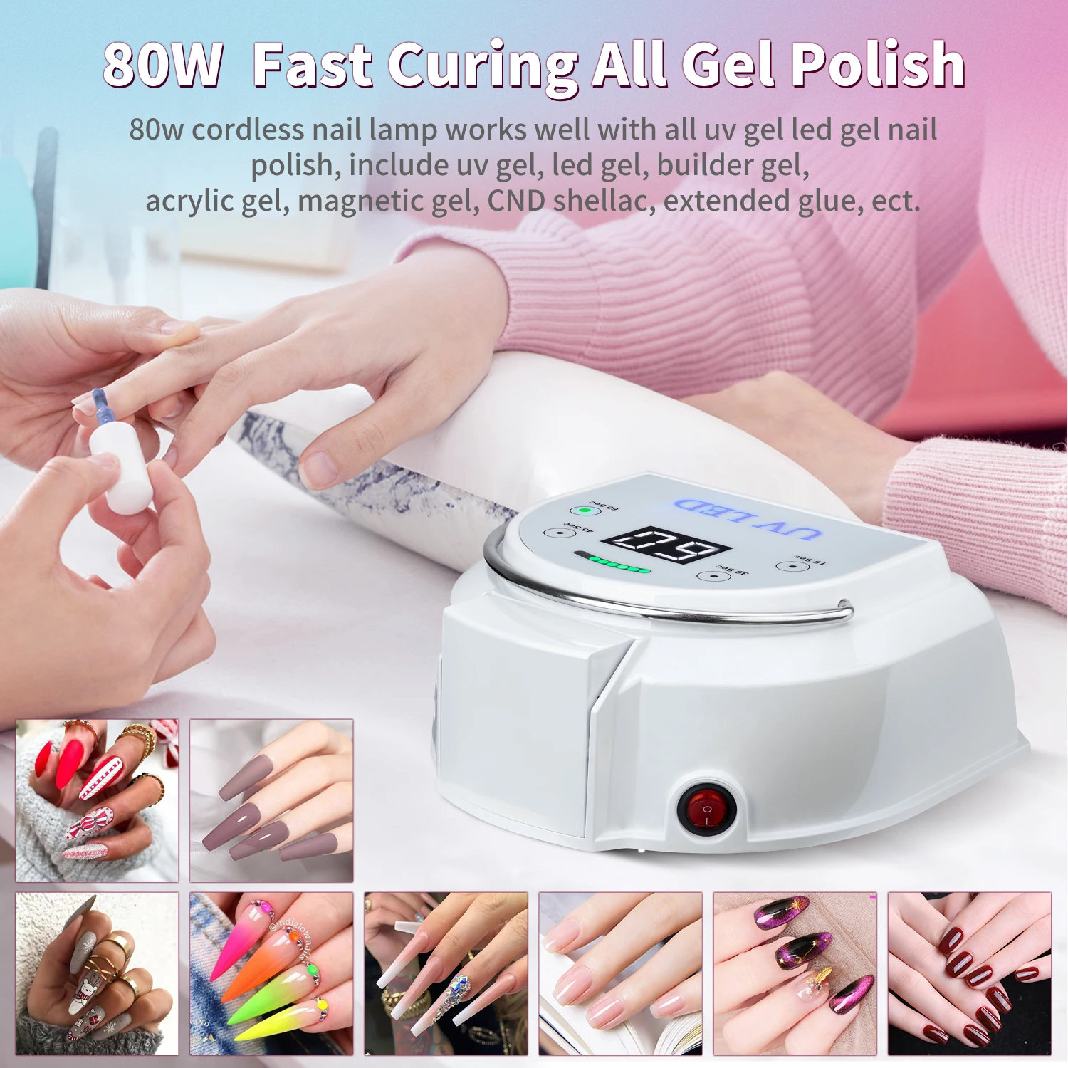 2022 New style nail dryer nail dryer uv led lamp uv lights for nails dryer  for salon or home use