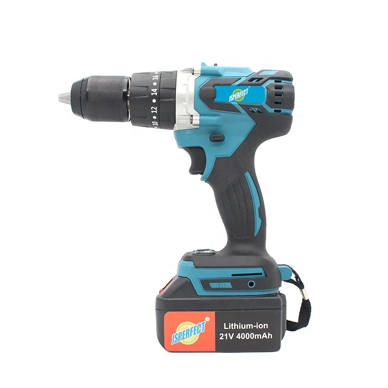 JSPERFECT 21v li-ion battery rechargeable 40000 rpm cordless nail drill machine with 2 batteries