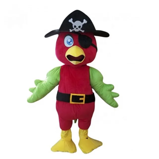 Custom Pirate Parrot Mascot Costume For Adult
