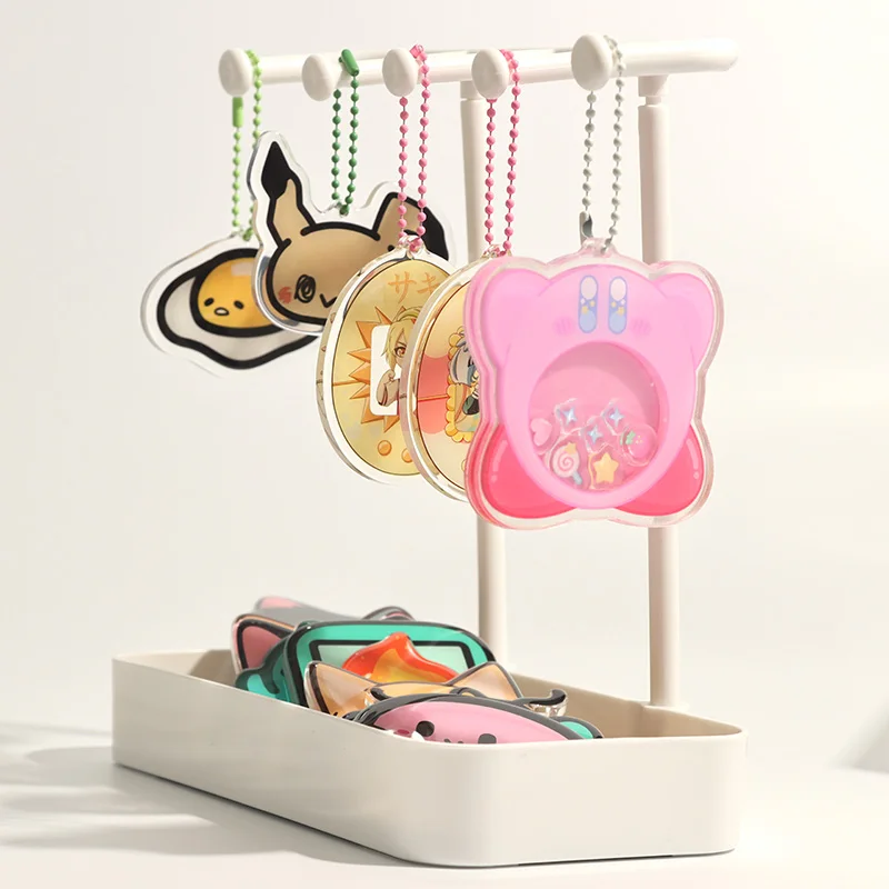 Прозрачный акриловый брелок для ключей