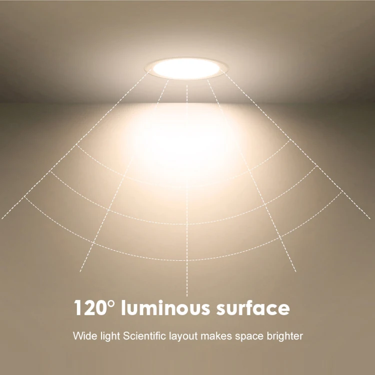 5 years warranty Anti Glare Aluminum LED Down Light 5w 7w 12w 18w 24w Led Spotlights spot lamp Recessed Ceiling Led Downlights