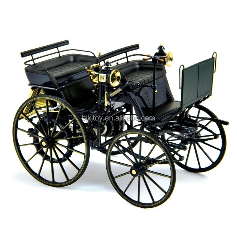 Diecast Toys 1/10 Auto Model Metal Daimler NO.1 Motorkutsche 1886 High Quality Diecast Collection Alloy Car Model
