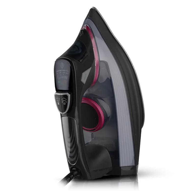 LED Display Adjustable Temperature 2200W R1195 Ceramic Non-Stick Soleplate Vertical Steam Iron Electric Iron