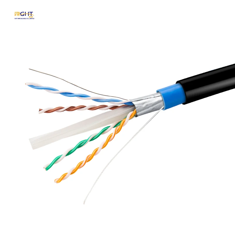 Cat6E Ftp Outdoor Network Wire 4 Pair Ethernet Lan Cable