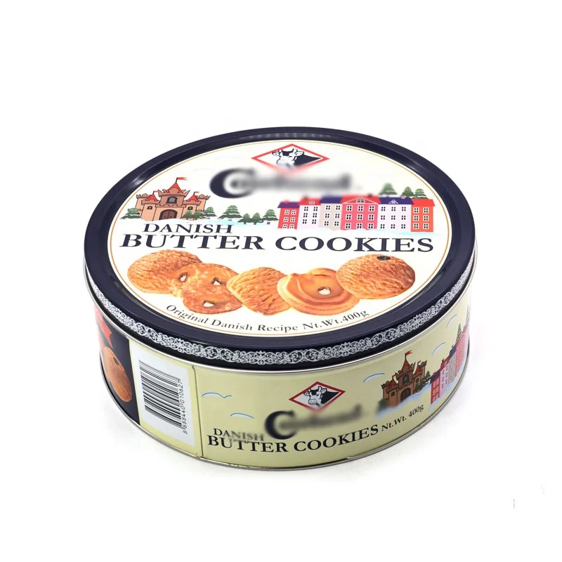 Custom Tinplate Empty Food Grade Cookie Biscuit Chocolate Metal Cans Sweets Cake Metal Tins