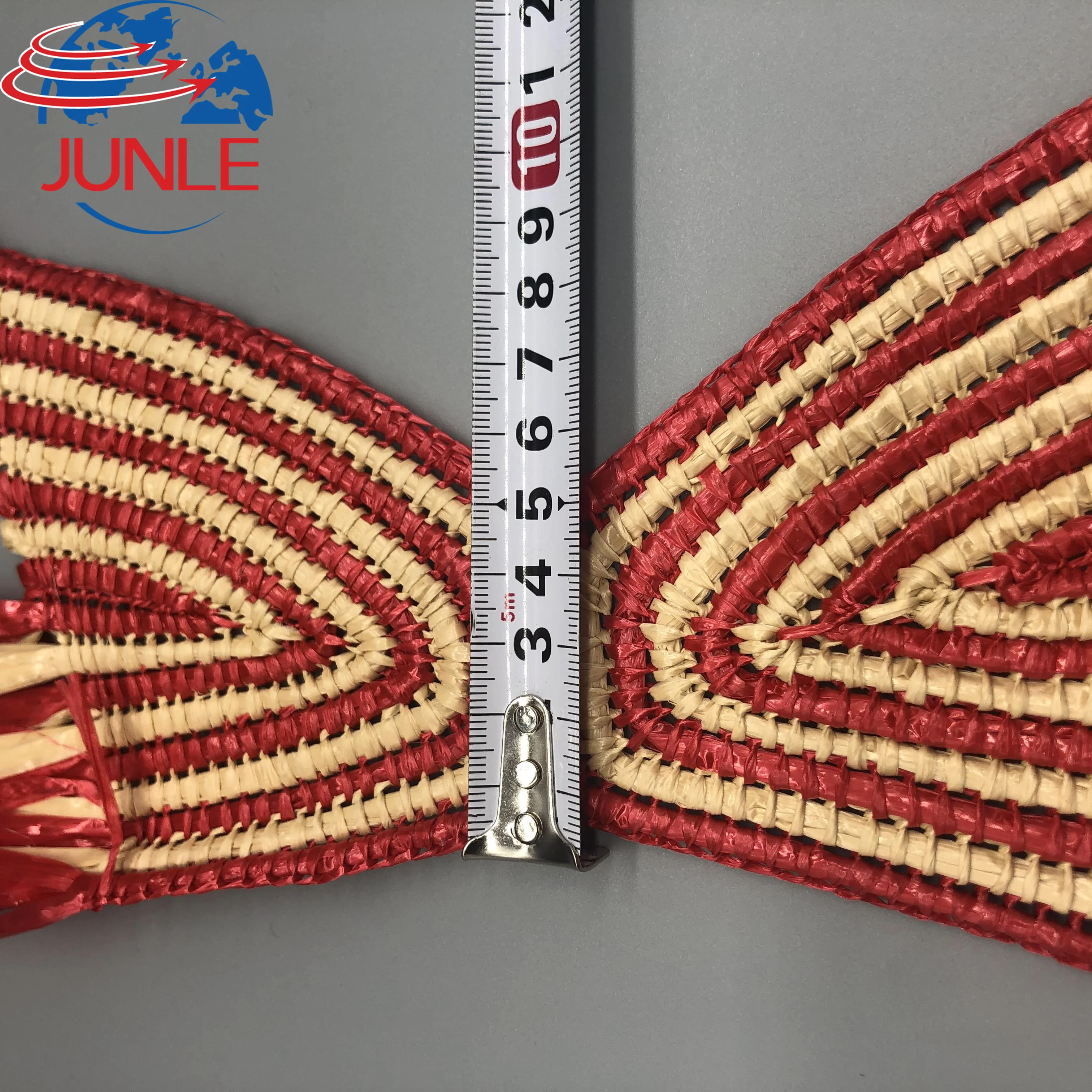 2023 Fashion Semi Finished Hand Made PP Shoe Upper Straw Women Ladies Shoe Upper