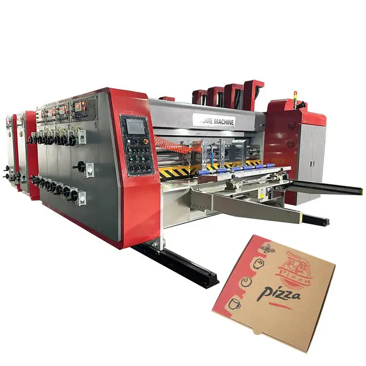 Low Price Sale Used Automatic Corrugated Box 4 Colors Printing Machine Pizza Box Printer Die Cutter Machine