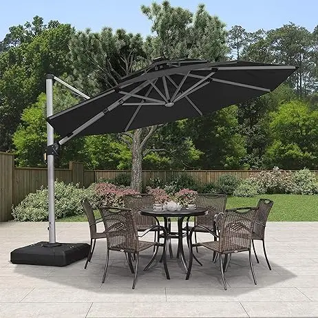 Beach Umbrella Outdoor sun garden parasol umbrella Patio Umbrellas with LED light