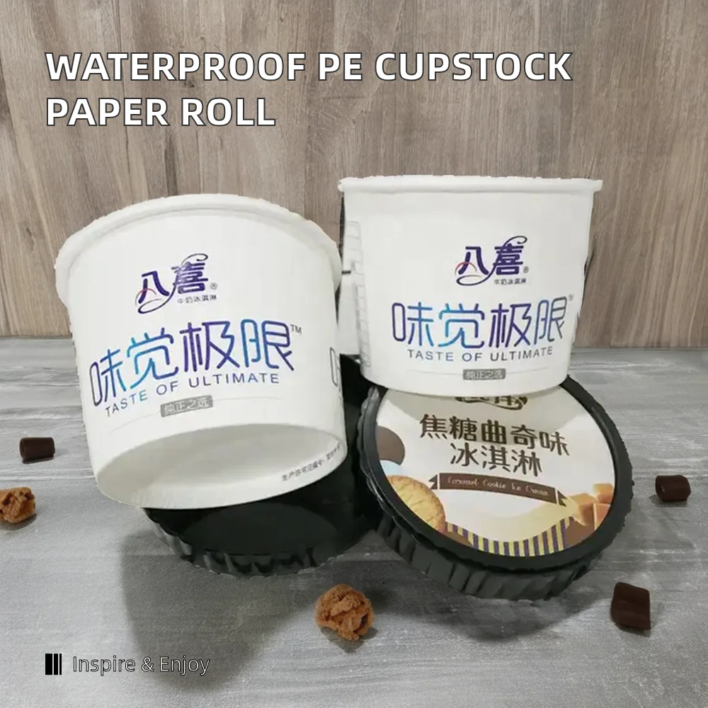 3oz 5oz 8oz decorative design paper ice cream cup Disposable paper cup leak proof ice cream ice cream yogurt paper bowl