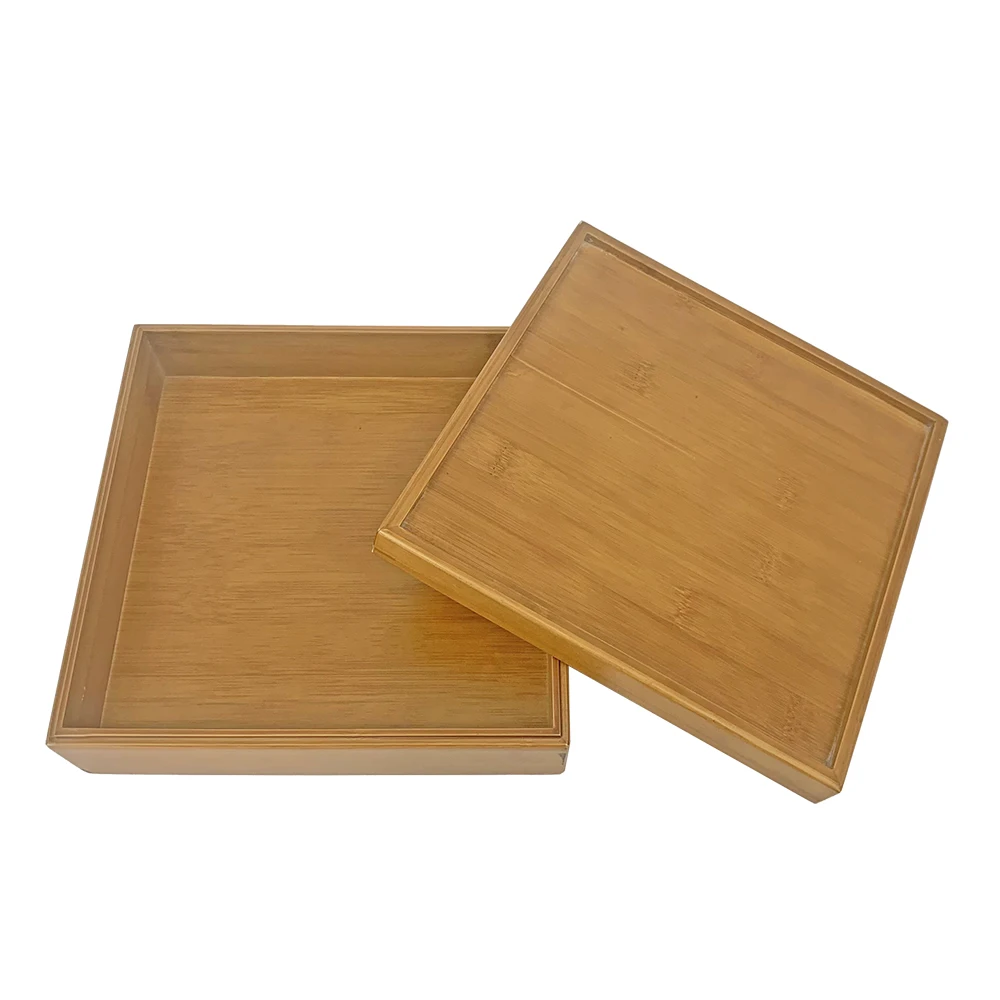 Custom Natural Bamboo Tea Box Bamboo Stash Box Bamboo Storage Box Organizer
