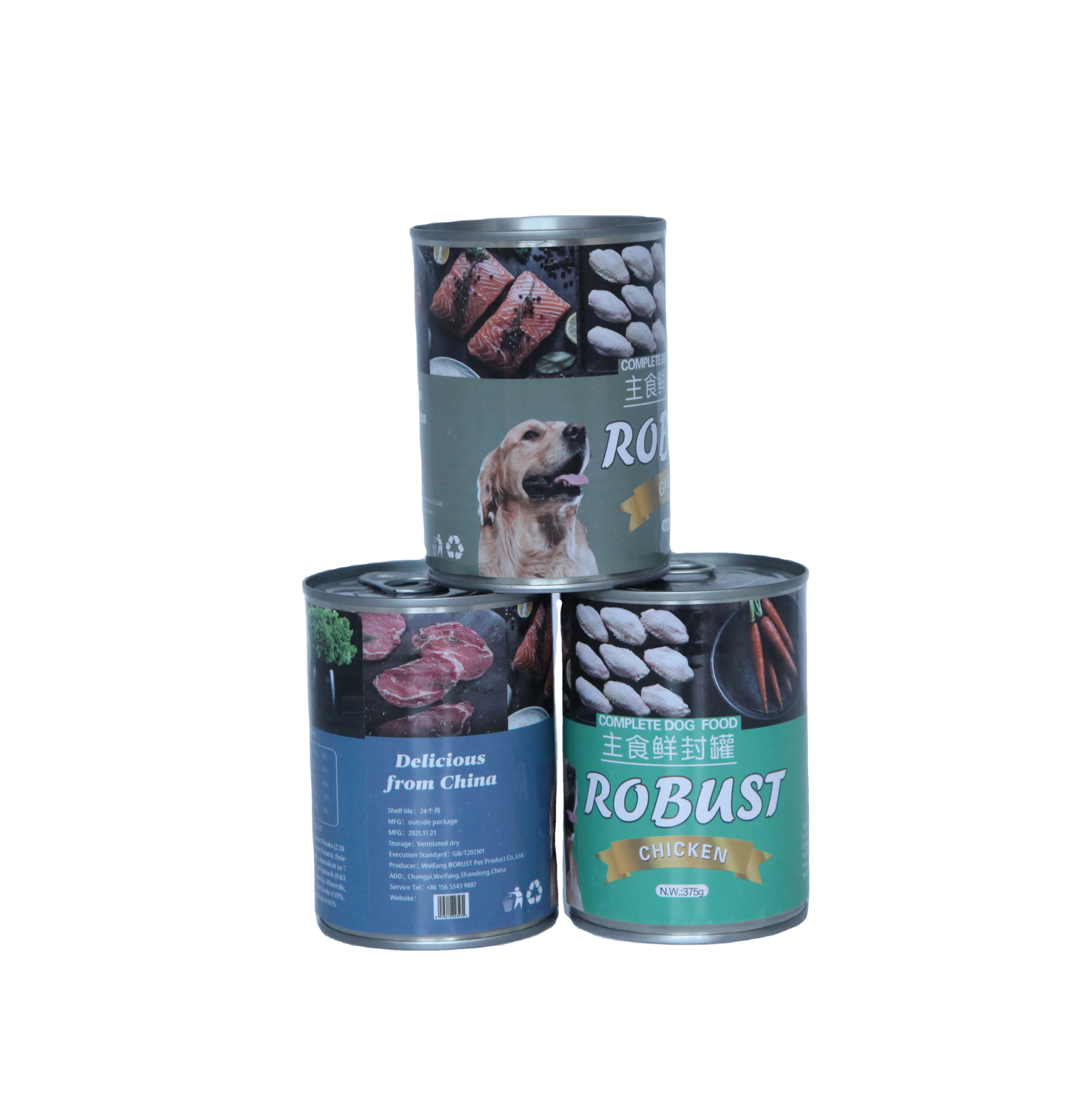 China Factory Supply Wholesale Pet Wet Pate Can Food