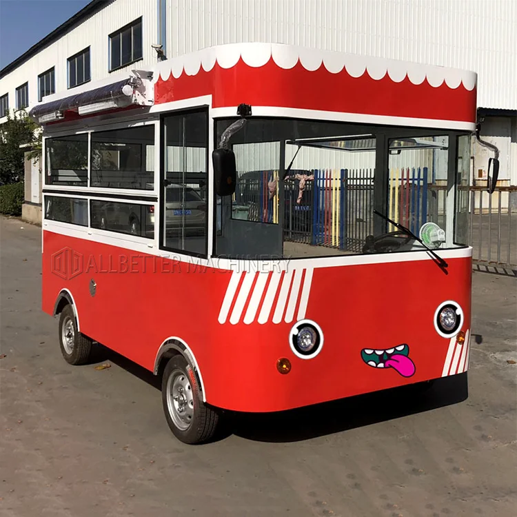 Электрический Каретный фургон мобильный кухонный автомобиль барбекю для пиццы прицеп мороженого грузовик фаст-фуд Push Cart