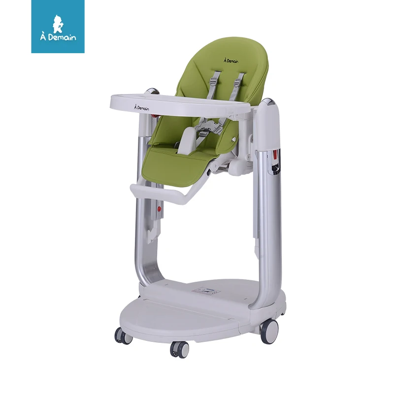 
New Arrival Luxury Baby Highchair 3 in 1 Foldable Space Saver Baby Feeding Chair 