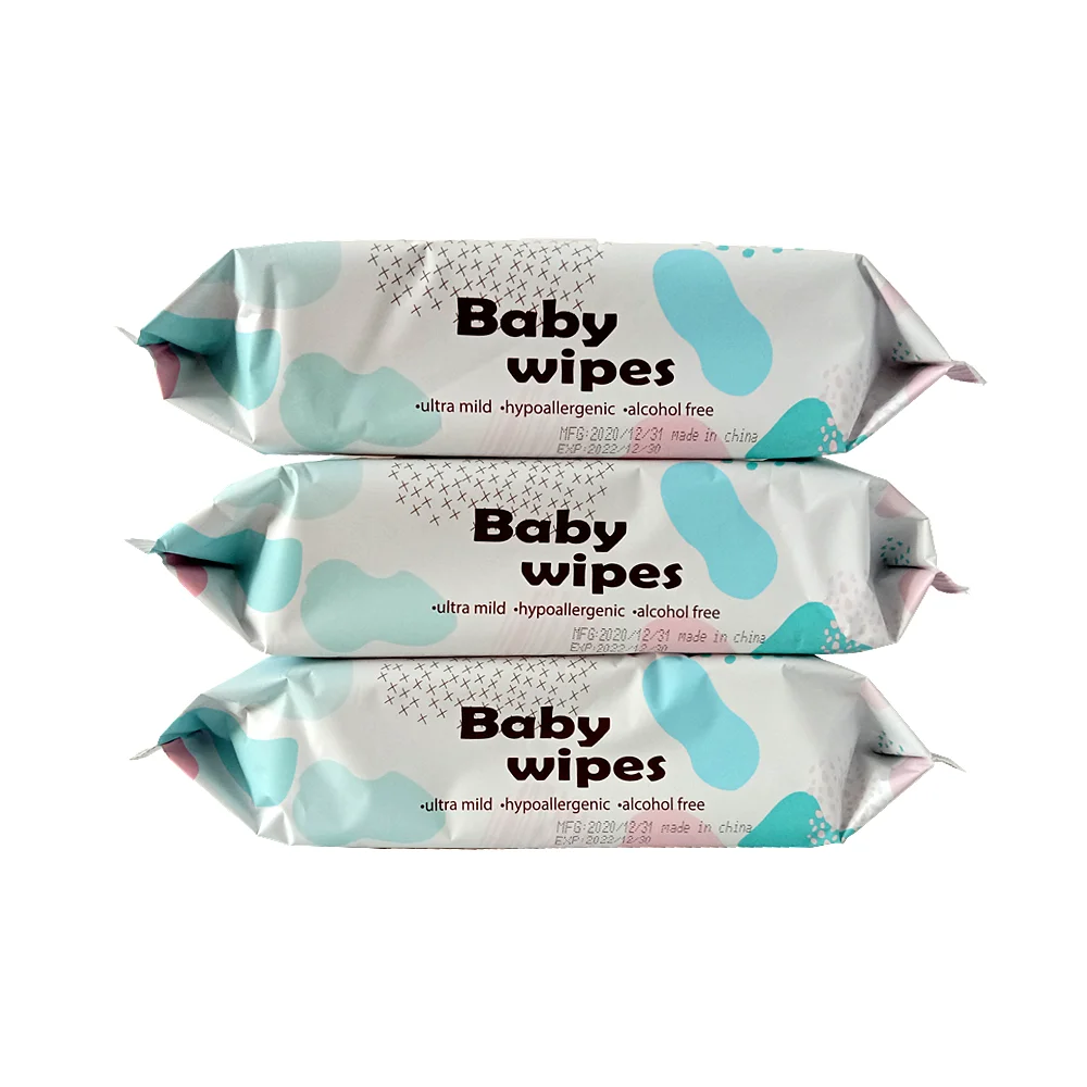 Hot Selling Wholesale Nonwoven Fabric Mother Care Tender   baby wipes 80pcs 	water wipes baby wipes