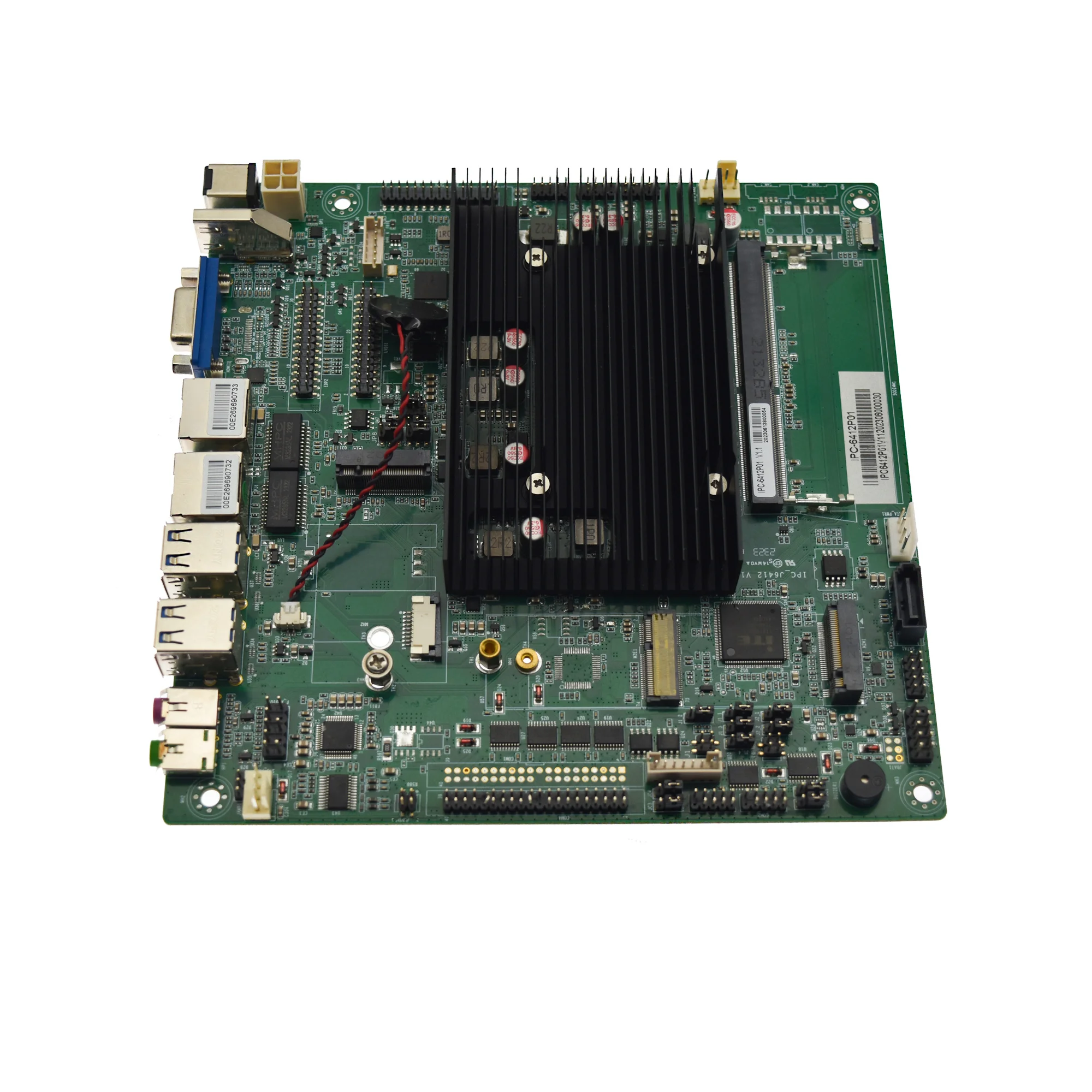 Customized J6412 HD-MI VGA LVDS Triple Display 2 CAN Motherboard DDR4 Computer Industrial Motherboard