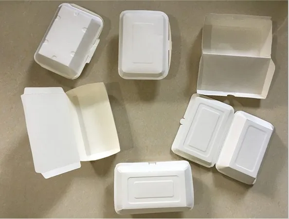 full automatic Kraft packaging food salad take away box making machine