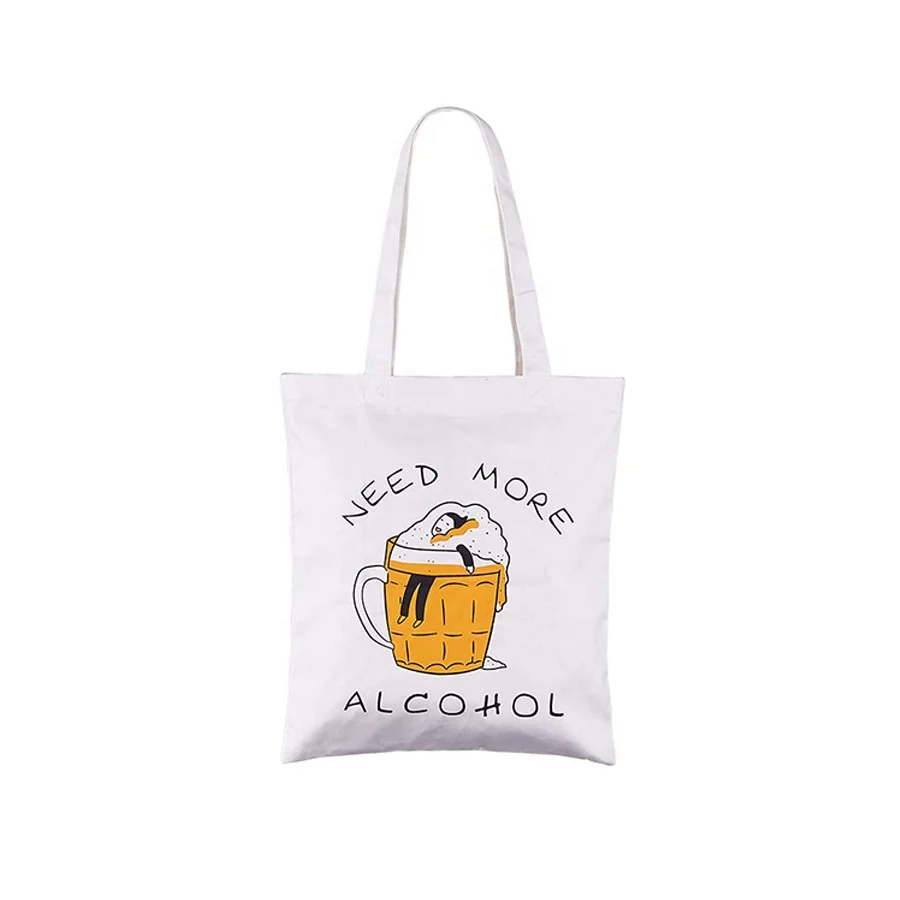 Factory promotional cheap Blank printing logo  organic customized high quality creative portable cotton shopping bag
