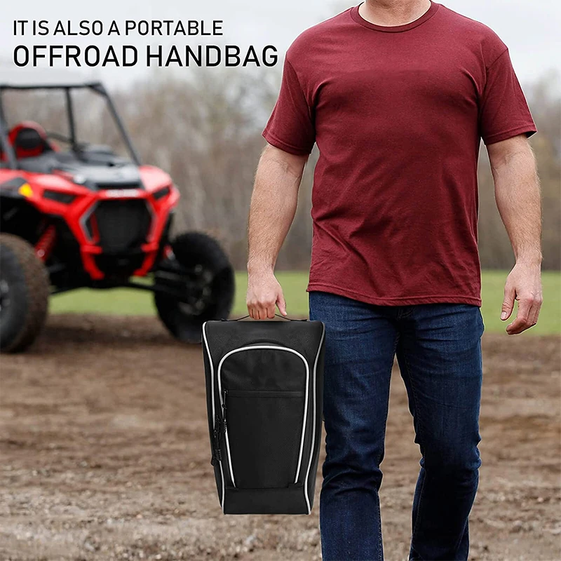 Cab Pack Center Console Storage Bag Shoulder Organizer Bag Compatible with For 2020-2021 UTV Polaris RZR PRO XP Center Seat Bag