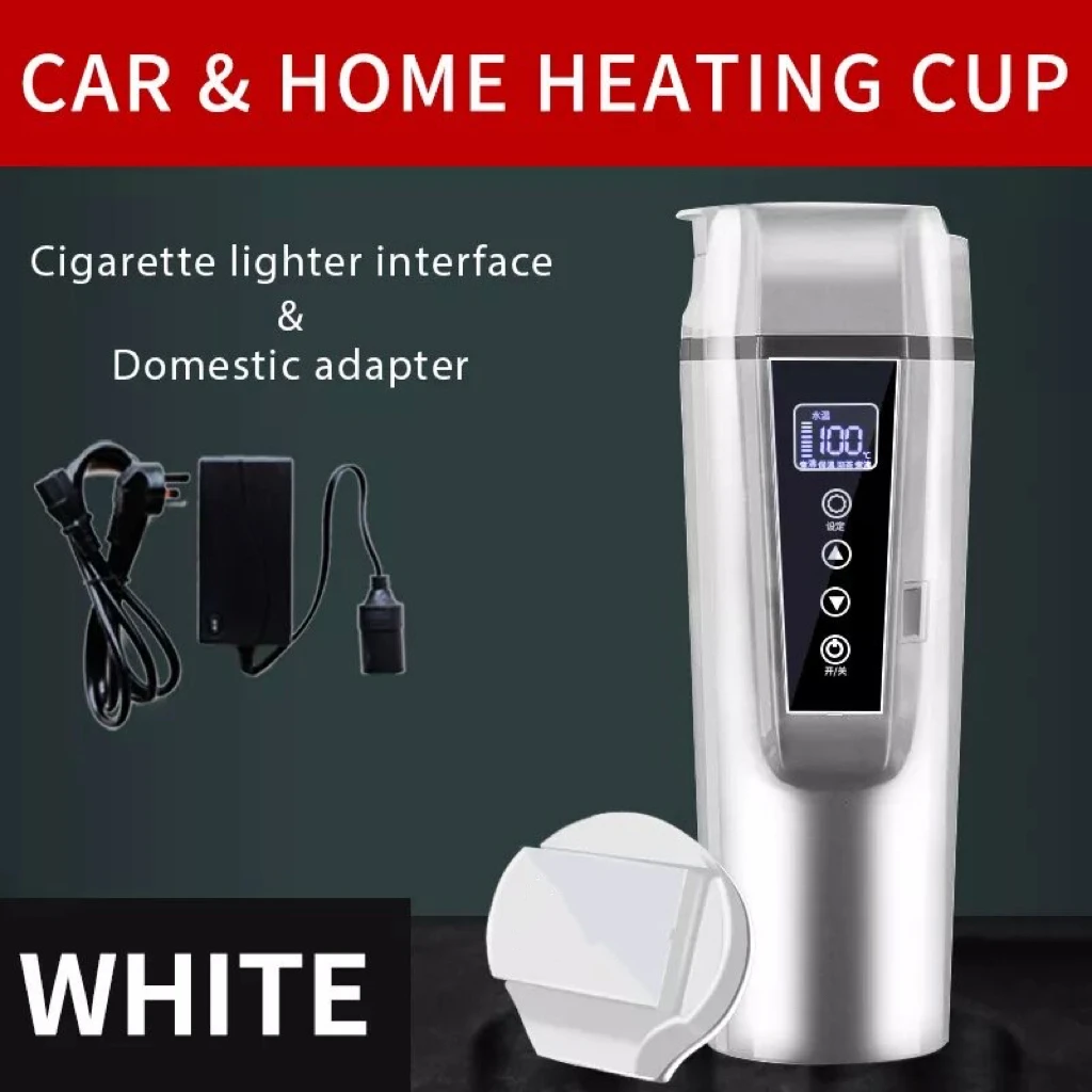 OEM Smart Temperature Control Travel Coffee Mug EAST MOUNT Electric heated Travel Mug Stainless Steel Smart Heating Car Cup