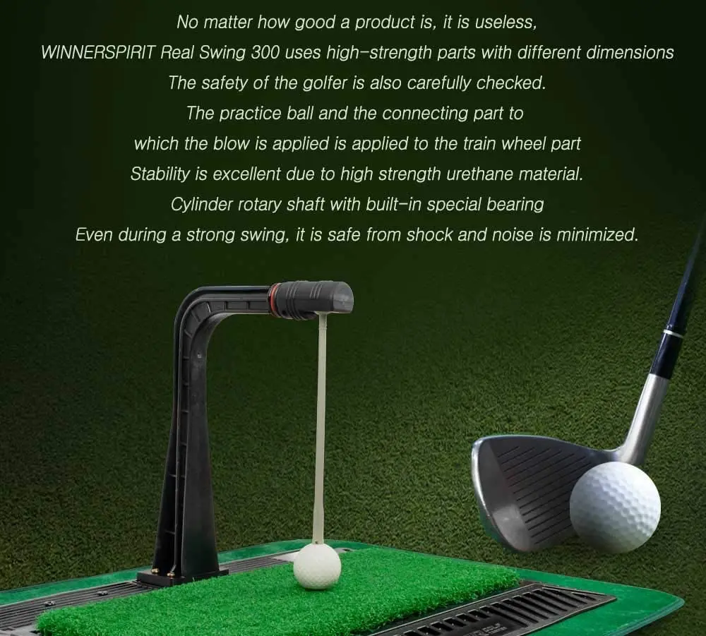 
Golf Training Aid Auto Kick Back Putting Green Swing Stick with Speed Controller Real Impact Swing Mat Spare Connector 