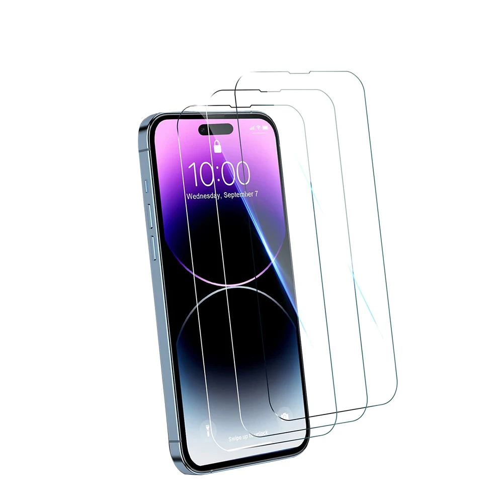 Amazon Hot 3d 9d Screen Mobile Phone Hd Clear Tempered Glass Screen Protector For Iphone 14 Pro Max Anti Fingerprint Anti Bubble