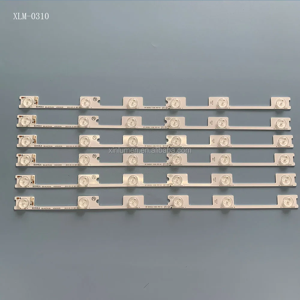 100% Brand New LED TV backlight strip for KONKA 48inch TV KDL48JT618A/KDL48JT618U/48SS618U KDL48JT618A 6pcs/set 6leds(6v) 441mm