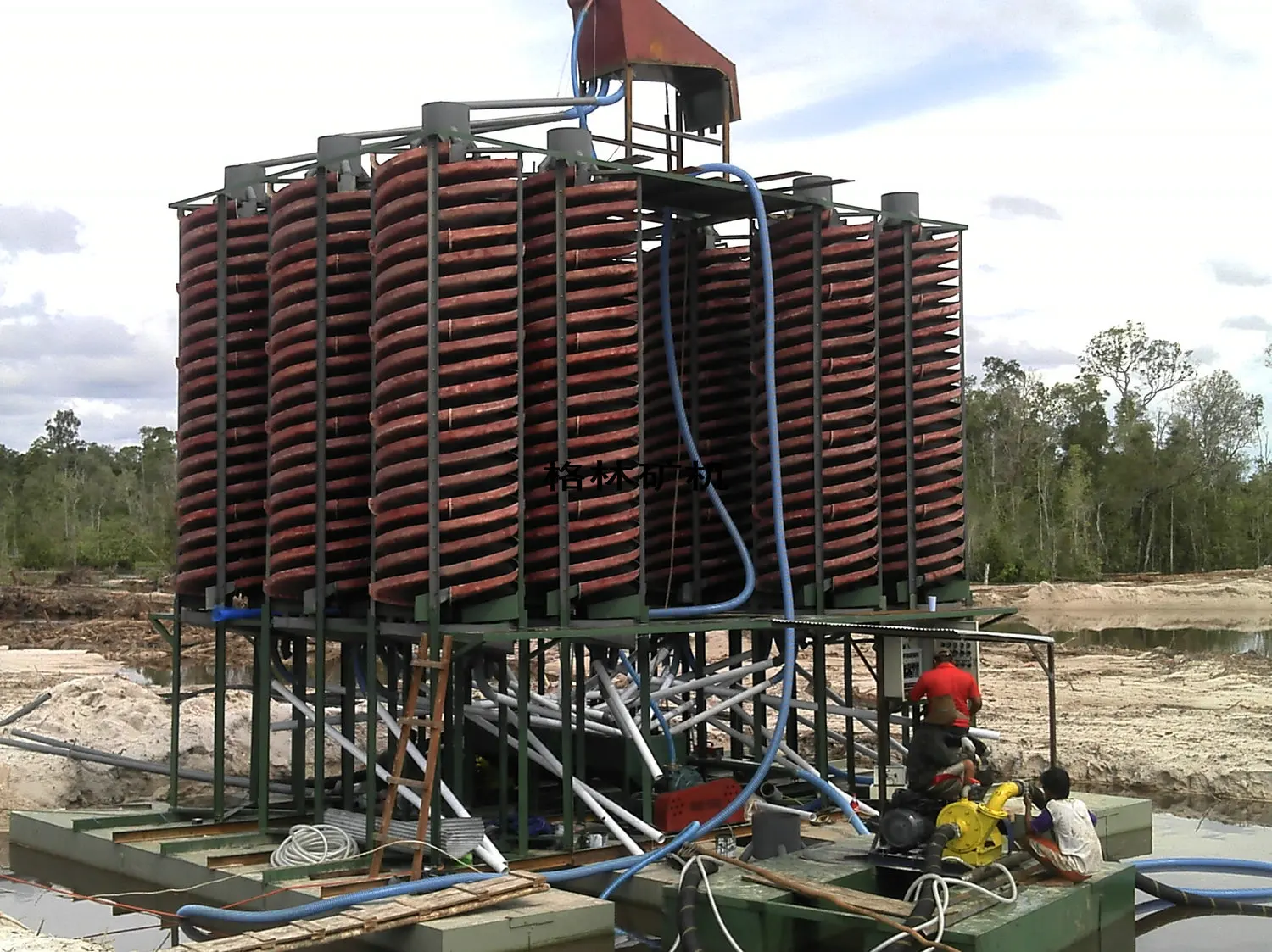 Full set river sand recovery equipment for zirconiumium concentrating machine ilmenite concentrating machine