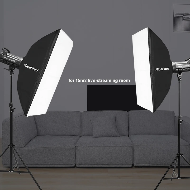 KT-HC403-X (HC-1000SB III )  NiceFoto 100W 5600K daylite CRI 95+ COB LED Video Light kit light for photo