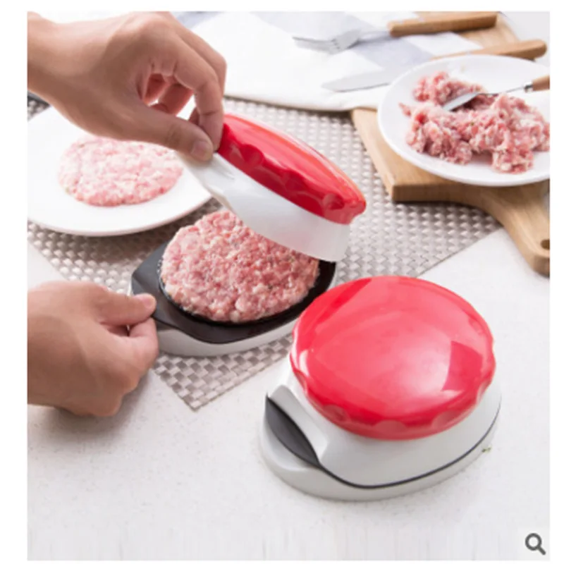 Abs Material Kitchen Round,Shape Stainless Steel small frozen commercial mould hamburger Meat Press/