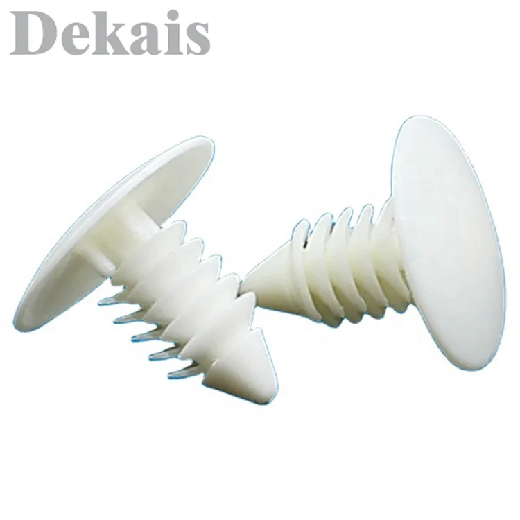 Barbed push fasteners christmas tree clips nylon plastic pine tree clips,nylon bolts push rivets 6mm hole fixing fastener