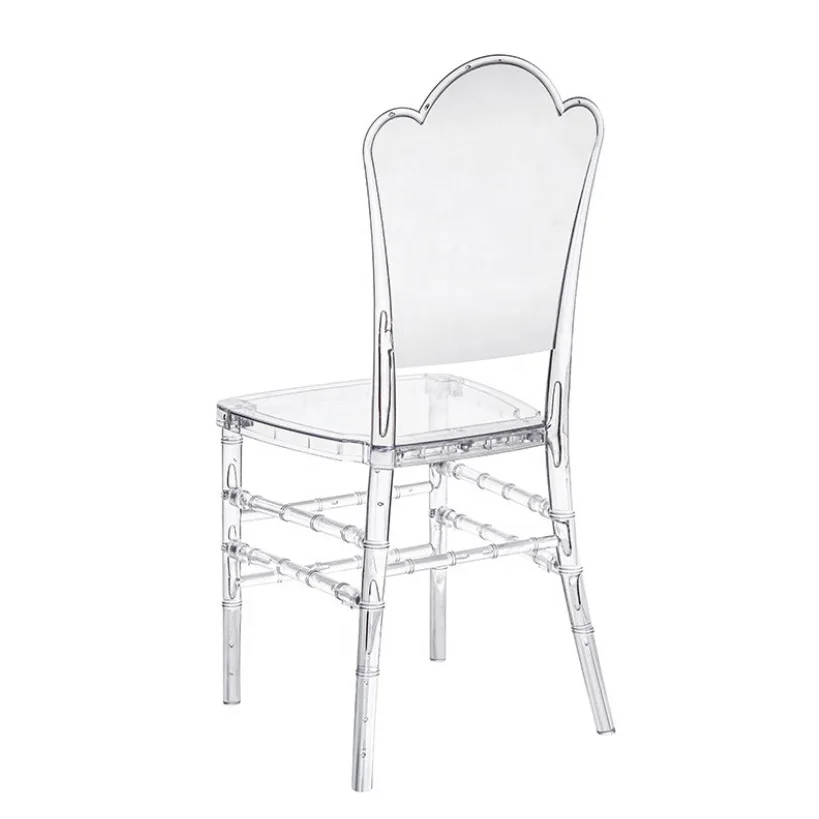 Hot and simple banquet bamboo chair wedding wedding acrylic transparent resin wholesale chivari chair