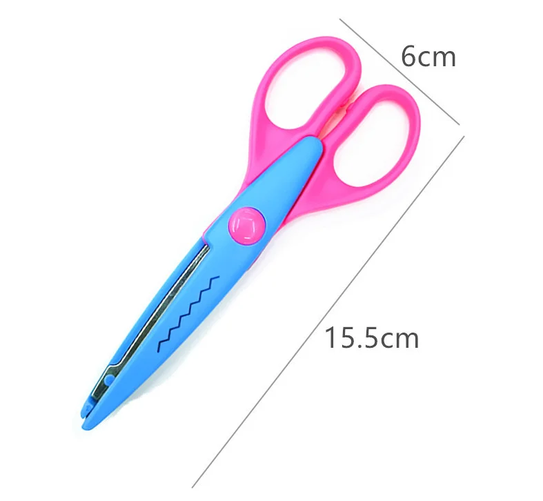 High Quality 24 Style Kids Zigzag Blade DIY Scissors Children Craft Cutting Scissor for Decorative Paper Edge Cutting