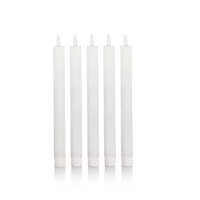 Black wick LED taper candle