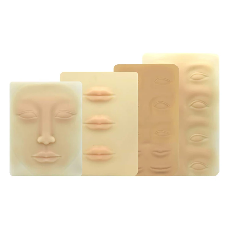 
High Quality Eyebrow Lip Latex Tattoo Ink 3D Microblading Silicone Pmu Permanent Thick Blank Inkless Lips Practice Skin 