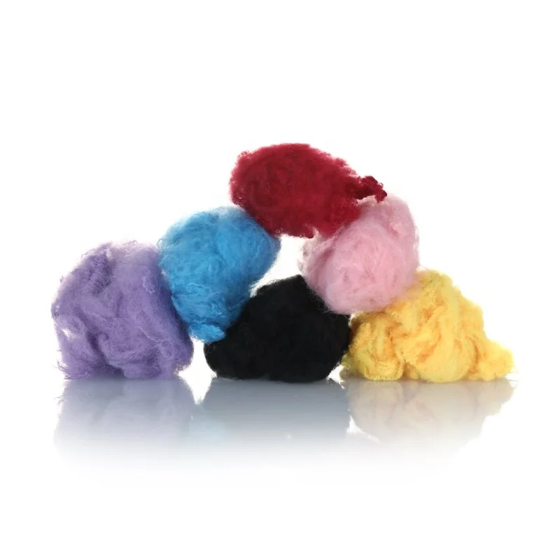 Высокое качество 100% Красочные полиэфирное волокно используется для наполнения подушек