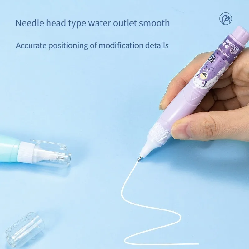 Deli VR120 Correction Fluid Correction Fluid No Trace Students Use Large Capacity Quick-Drying Handwriting to Eliminate Words