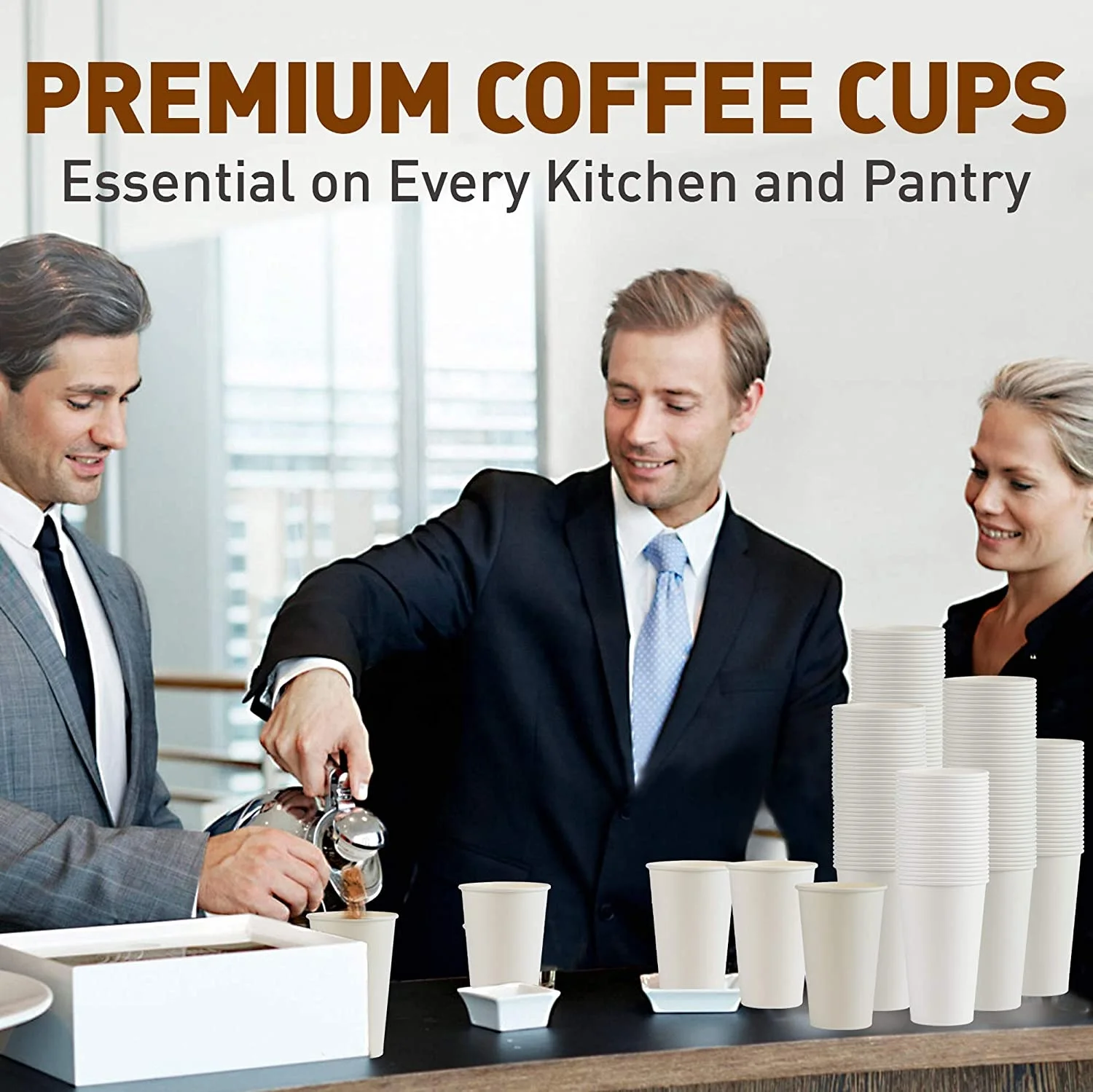 
Responsible Products 100% Compostable 12OZ Paper Hot Cups 