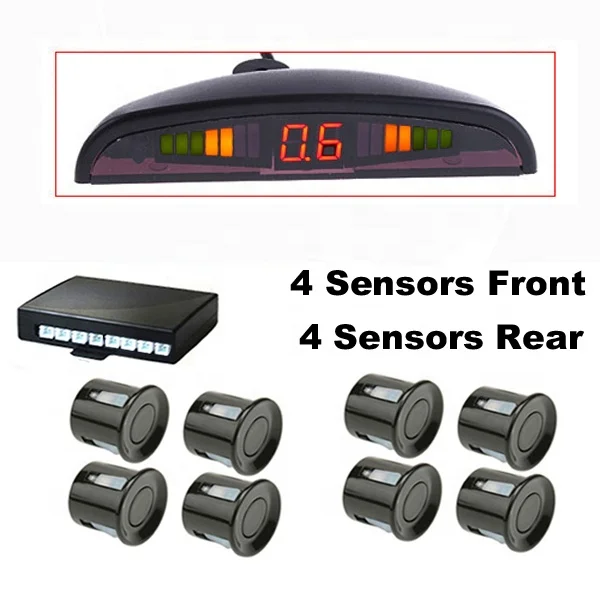 
Rainbow LED Display Parktronics 8 Sensors System Safe For Parking 