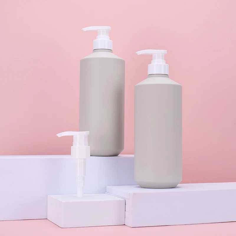 Large Capacity Hand Lotion Whitening Body Luxury 800ml Hdpe Shampoo Plastic Bottle With Plush Feel