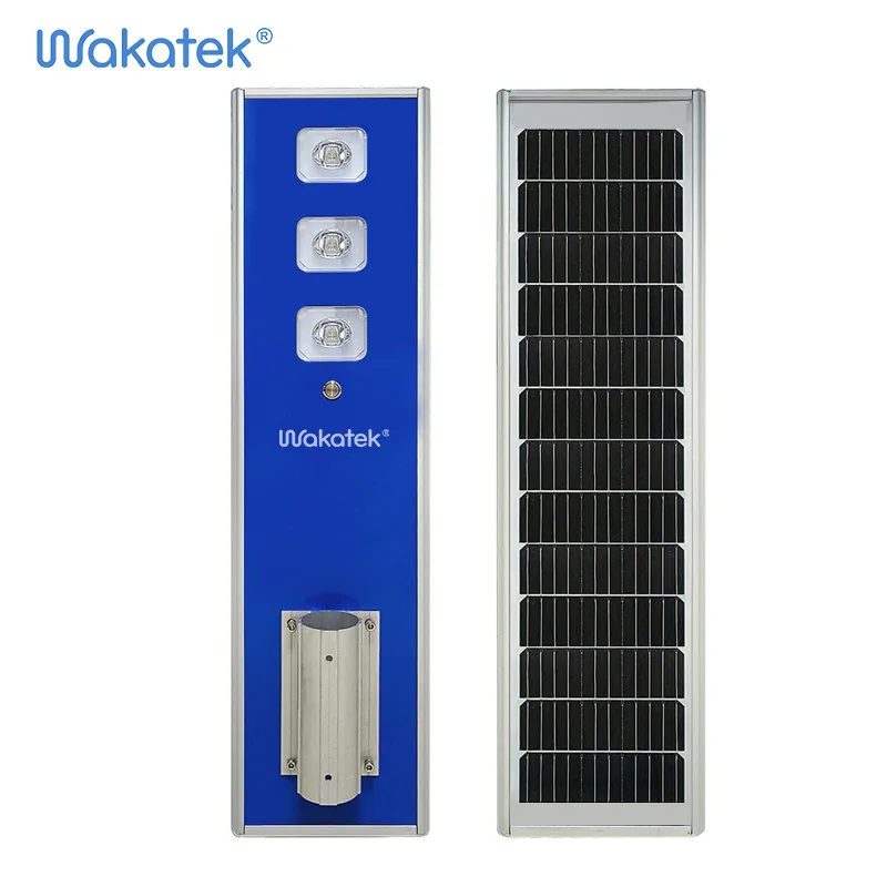 WAKATEK лучшее качество Солнечный свет 300 Вт водонепроницаемый ip67 интегрированный все в одном солнечный уличный светильник на солнечной батарее