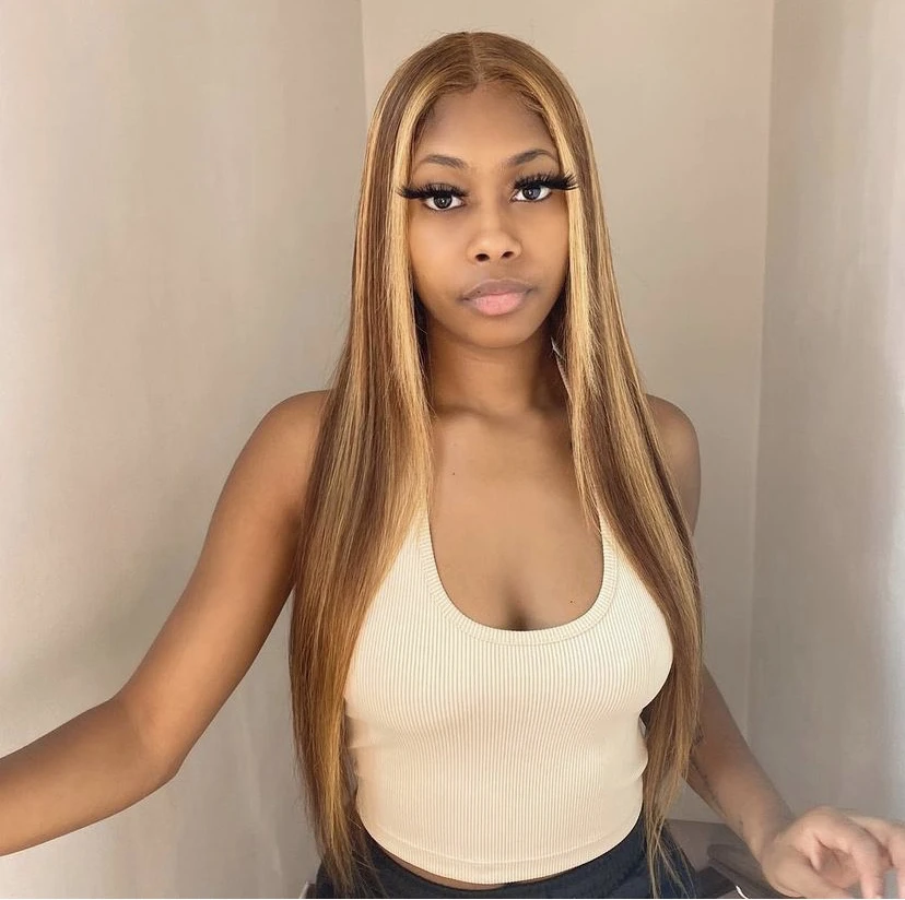 JP wholesale brazilian human hair wigs 100% unprocessed raw virgin hd lace highlight blonde wig