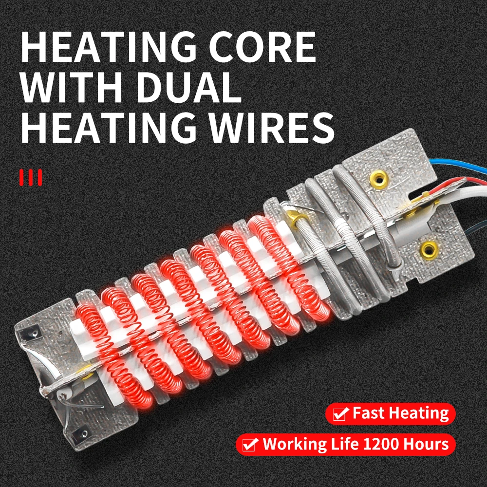 Variable Temperature Range 122~1112 Fahrenheit Degree 2000 Watts Hot/Cold Air Heat Gun for Industrial and Home