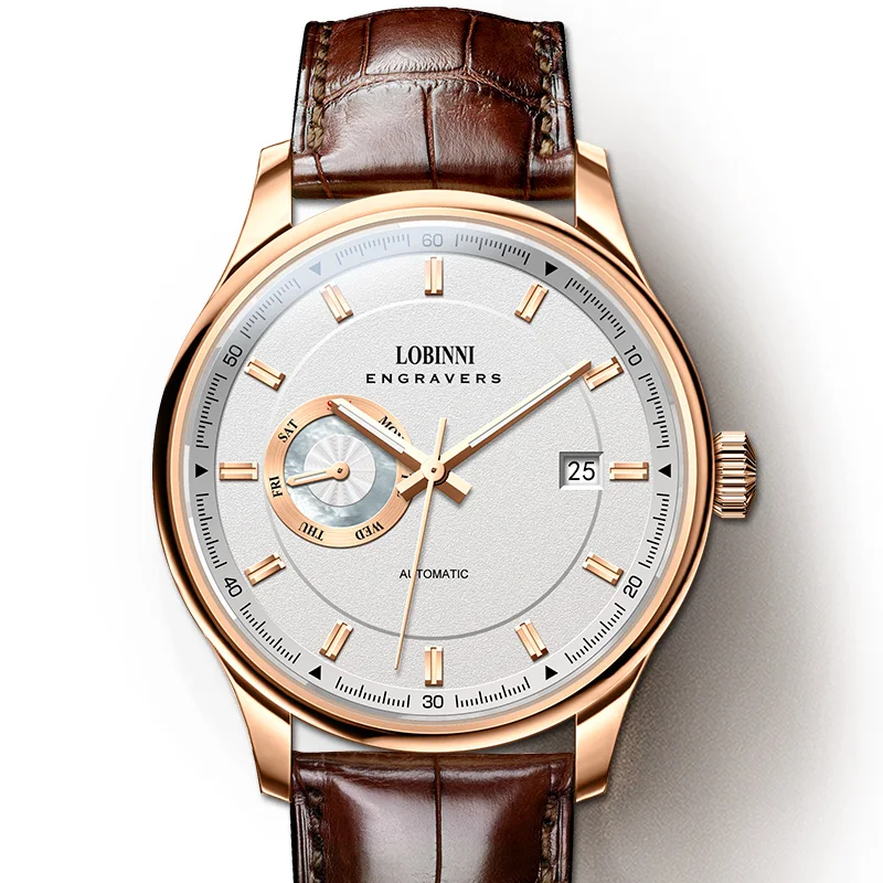 LOBINNI Watch For Men Automatic Mechanical Wrist Warches Man