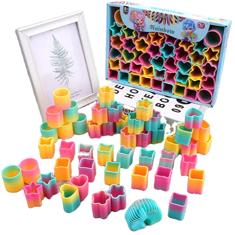 3.5cm Mini Magic Rainbow Slink Spring Coil Fidget Toys