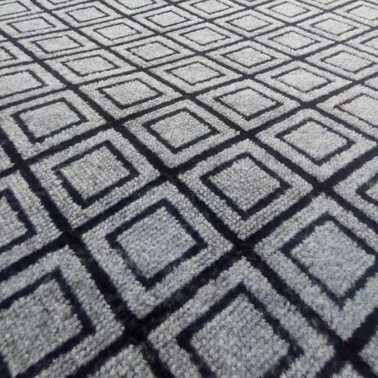 HENGJIU Factory decorative office hotel parlor hallway  polyester needle punched jacquard red carpet for events runner rugs