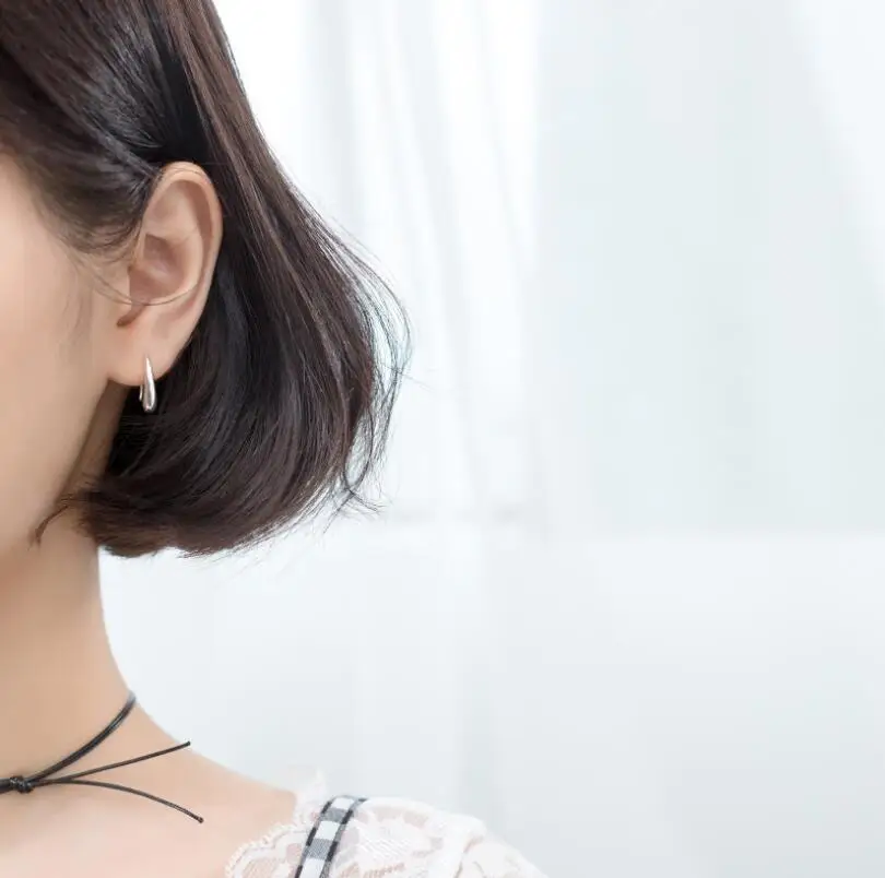 
Fashion Classic Jewellery 100% Pure Silver Solid Silver Teardrop Hoop Earrings wholesale 