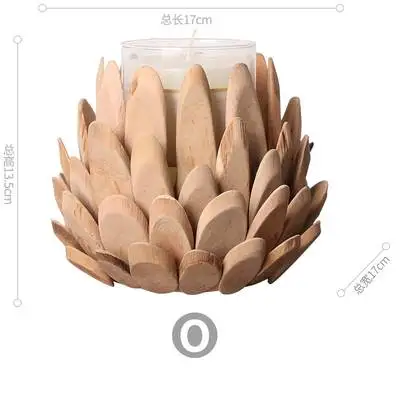
Rustic Wedding Natural Dried Wood Craft Candle Holder For Home Decor 